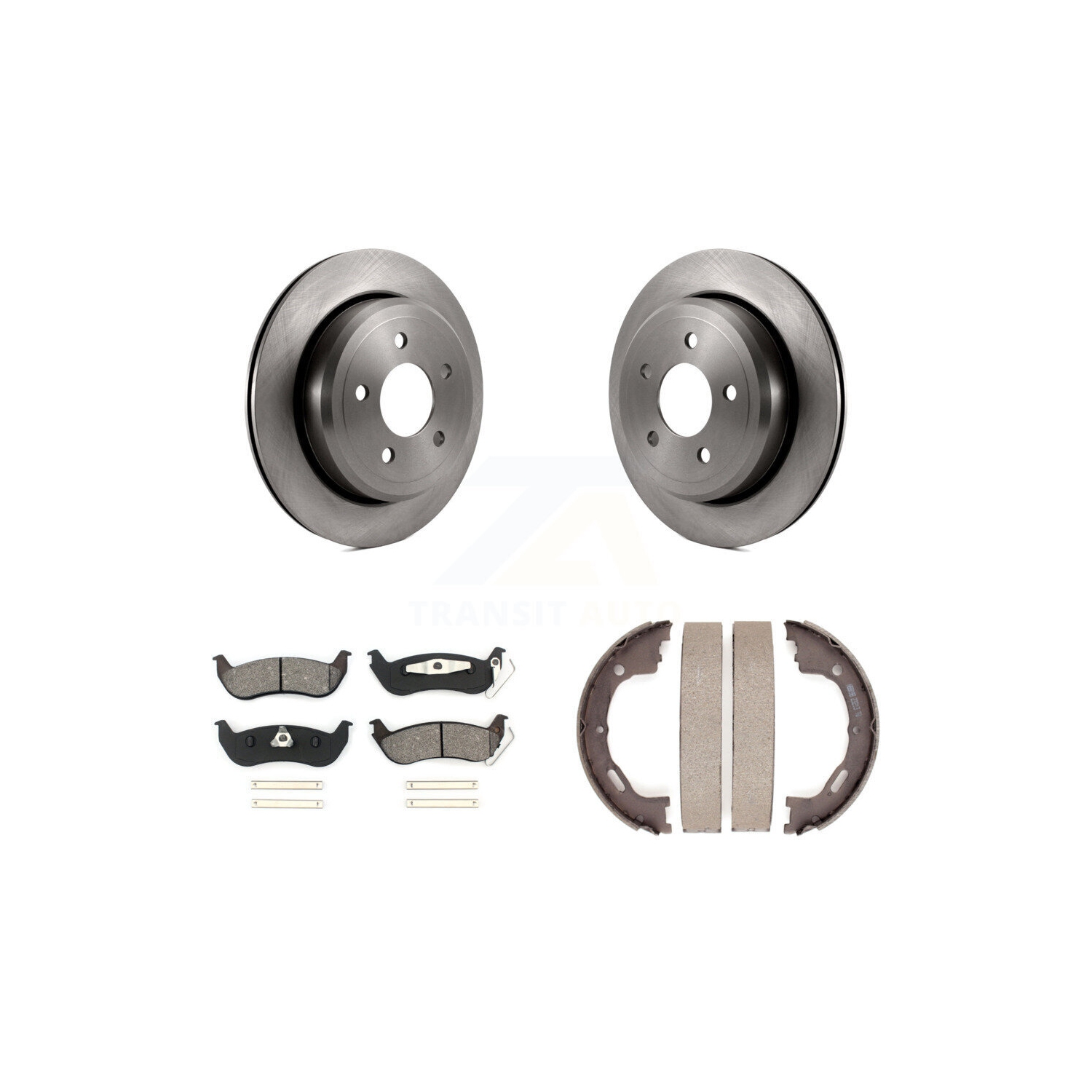 Disques arrière Semi-métalliques et patins de stationnement pour Mercury Grand Marquis Ford K8S-104353