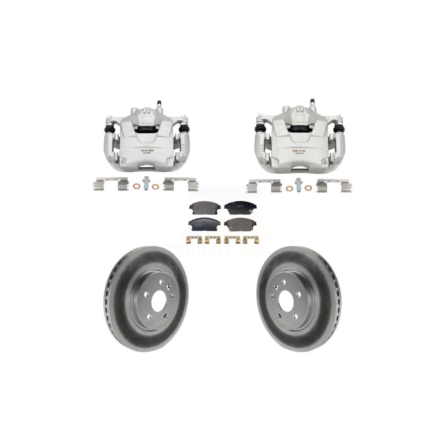 Front Brake Caliper Coat Rotor And Semi-Metallic Pad Kit For Chevrolet Trax Buick Encore KCG-101159P