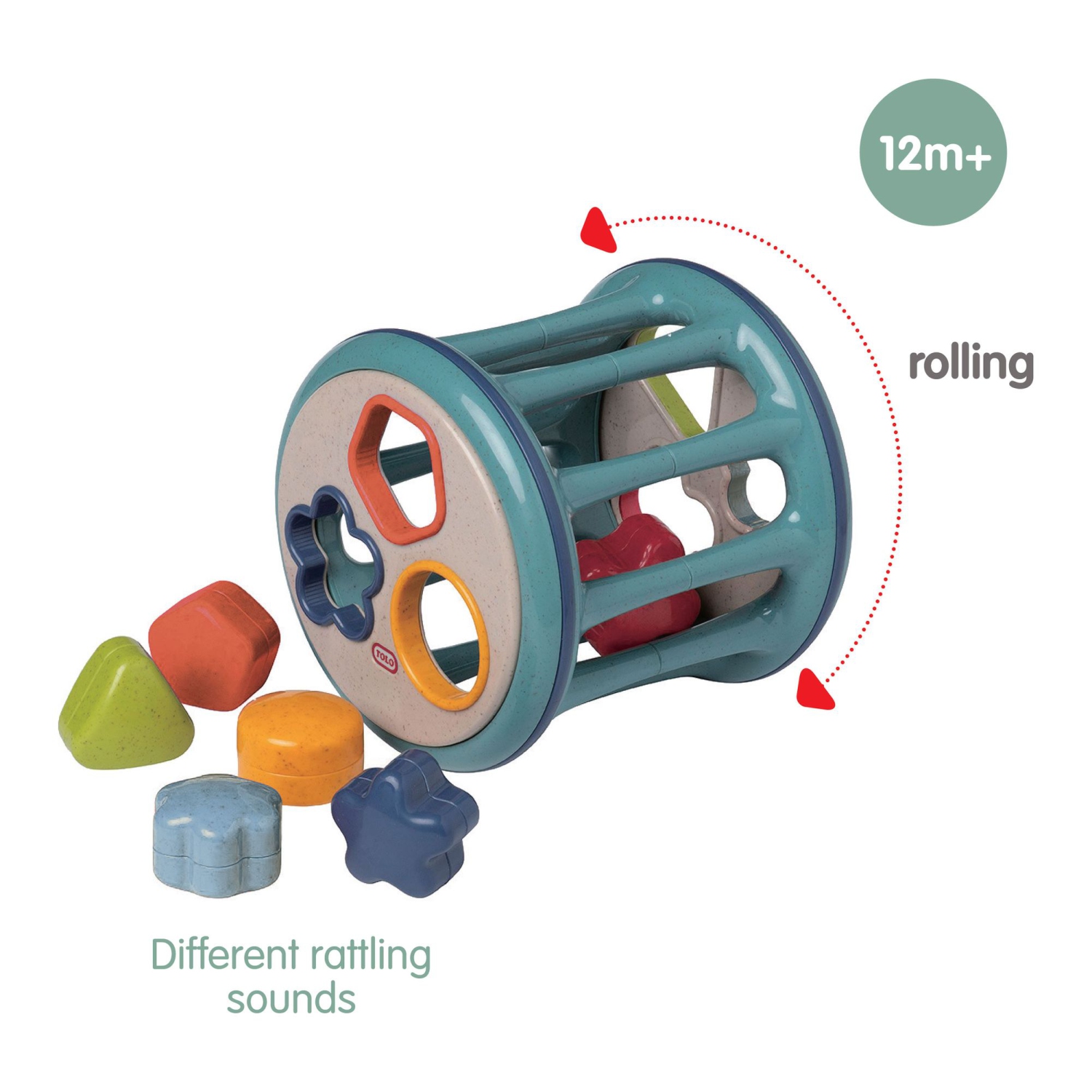 Tolo Baby Bio Rolling Shape Sorter Activity Toy