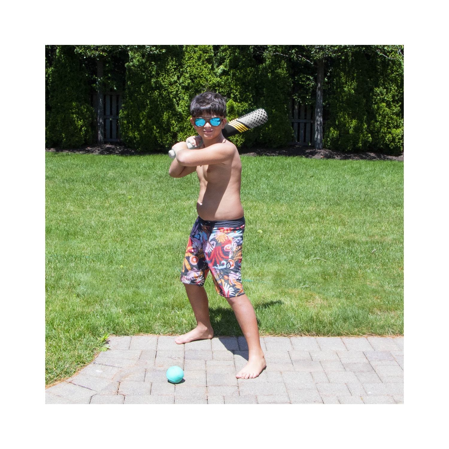 Ensemble baseball et bâton de piscine en néoprène - 23,5&nbsp;po