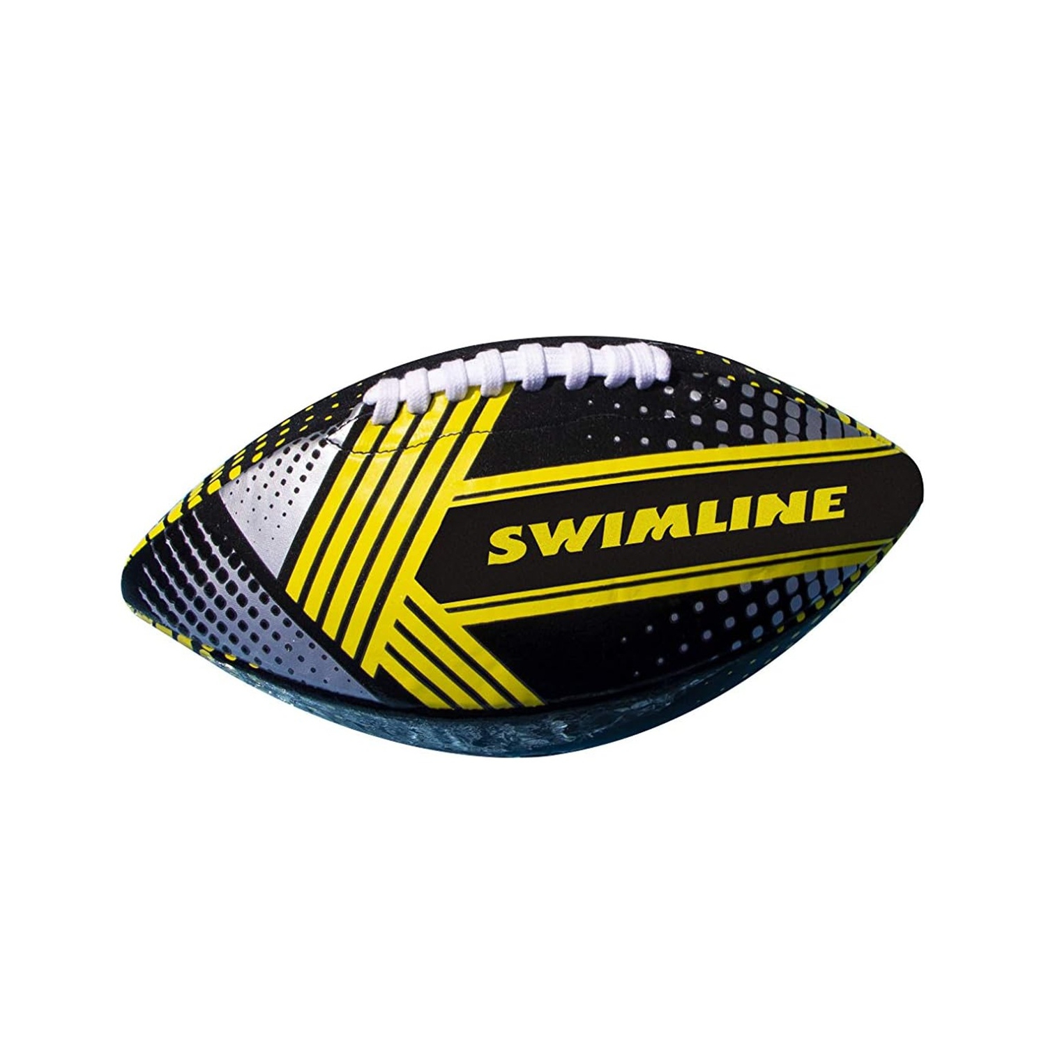 Ballon de football en néoprène pour piscine - 10&nbsp;po - Noir et gris