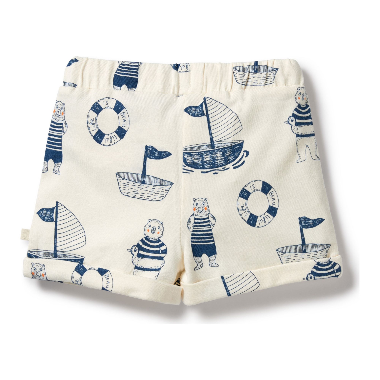 Wilson+Frenchy Organic Cotton Shorts - Nautical Bear