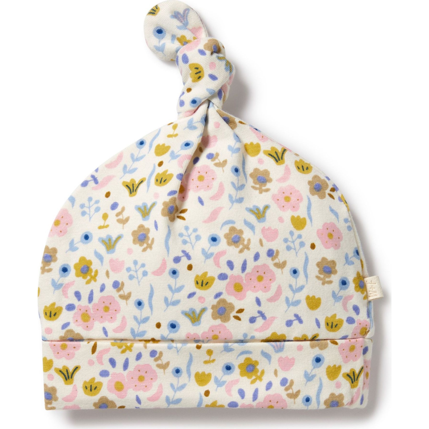Bonnet en coton biologique Wilson+Frenchy avec noeud – Ava floral
