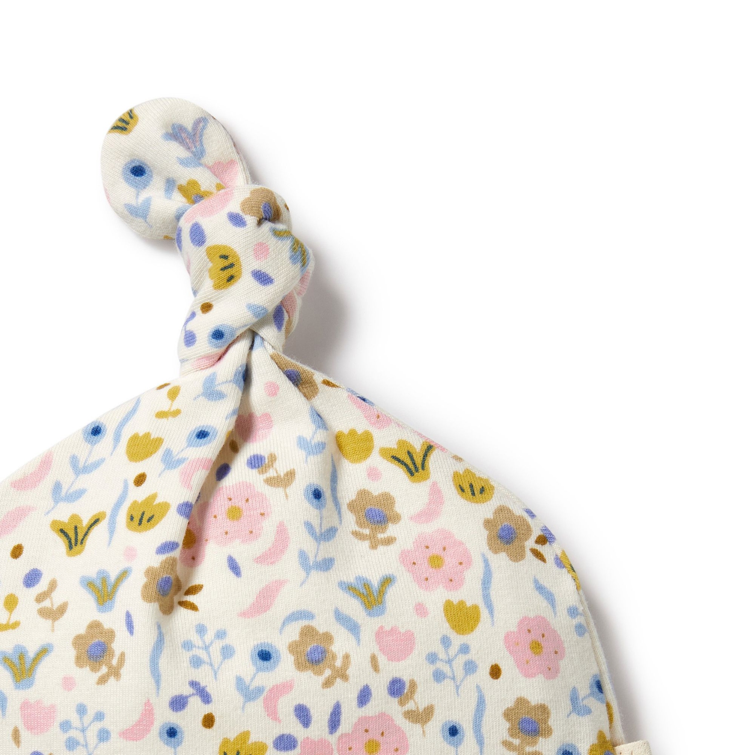 Bonnet en coton biologique Wilson+Frenchy avec noeud – Ava floral