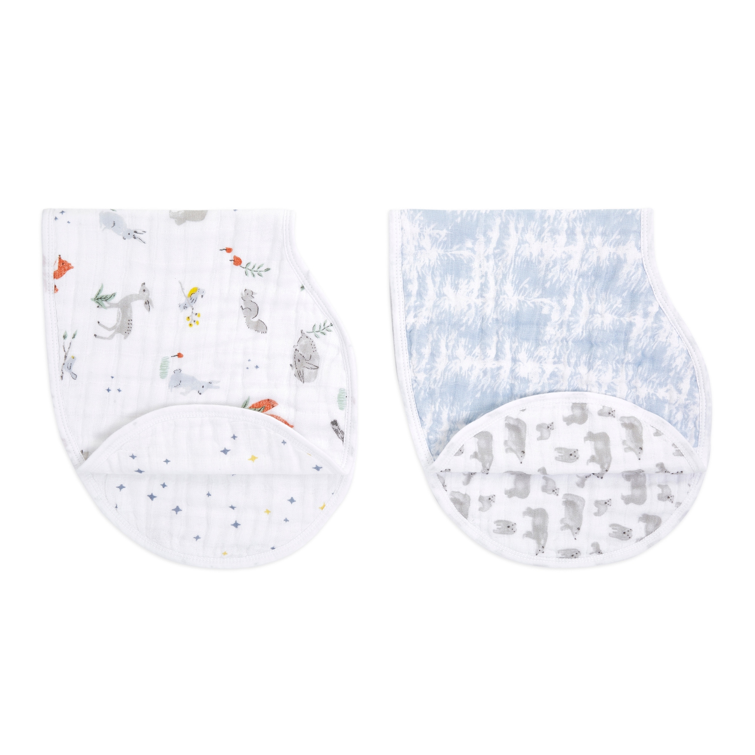 Aden + Anais Classic 2-Pack Burpy Bibs - Naturally