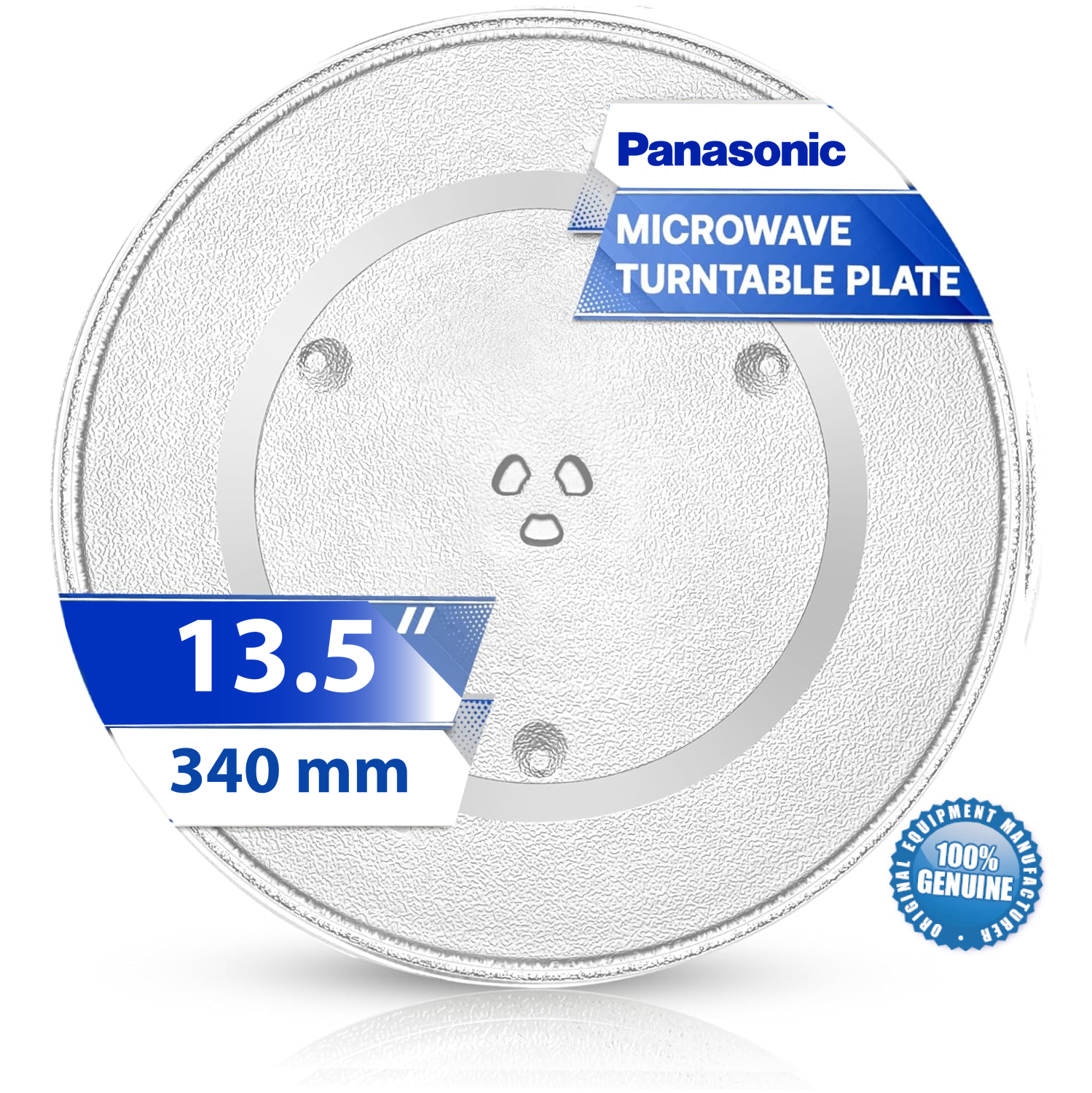 Panasonic – Plateau tournant/plat en verre 13,5&nbsp;po/340&nbsp;mm F06015Q00AP, micro-ondes