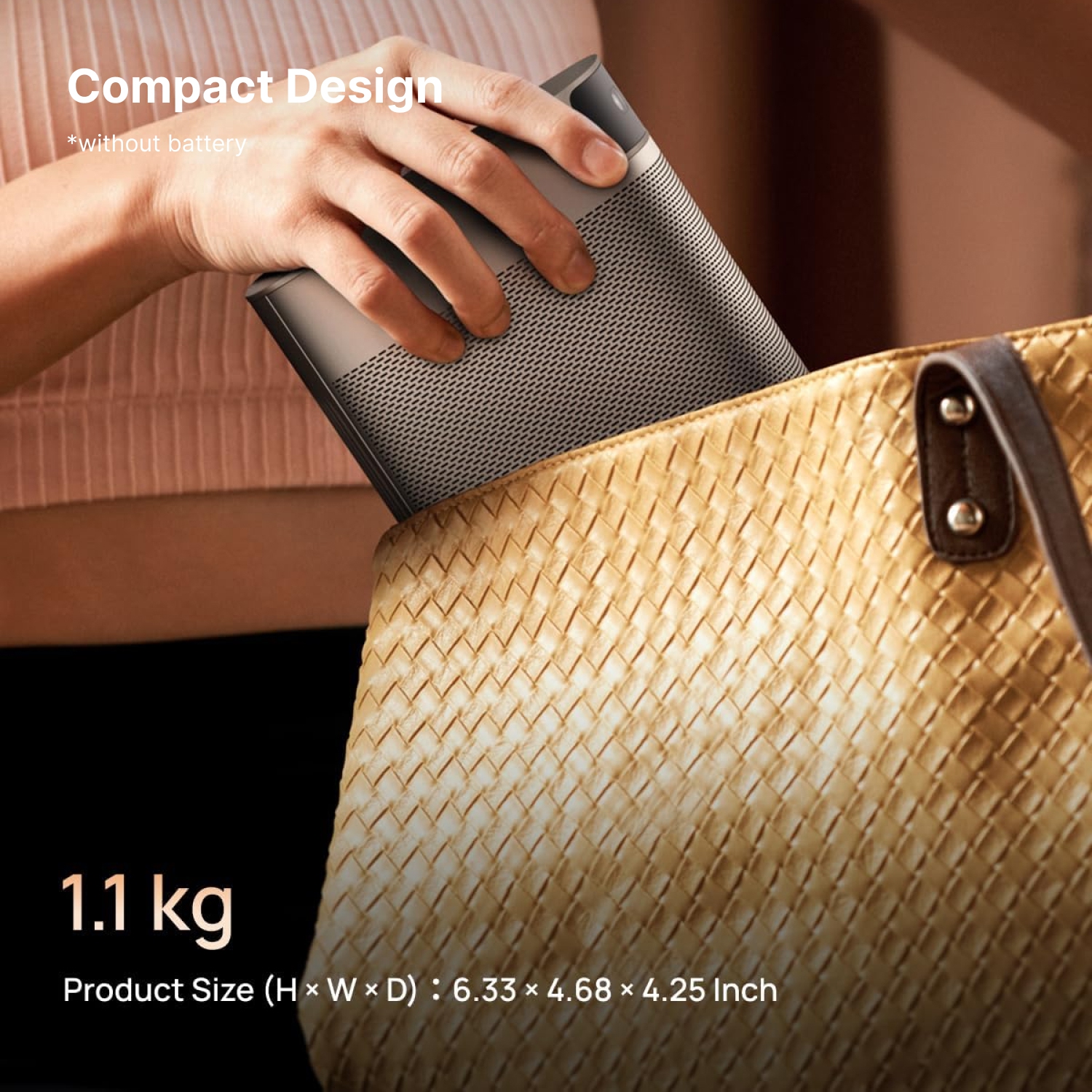 Open Box - XGIMI MoGo 2 Pro Smart Mini Projector for Home Theatre, 1080p FHD, w/ Speaker, Portable Design, WiFi/Bluetooth, Android TV, 4K Movie