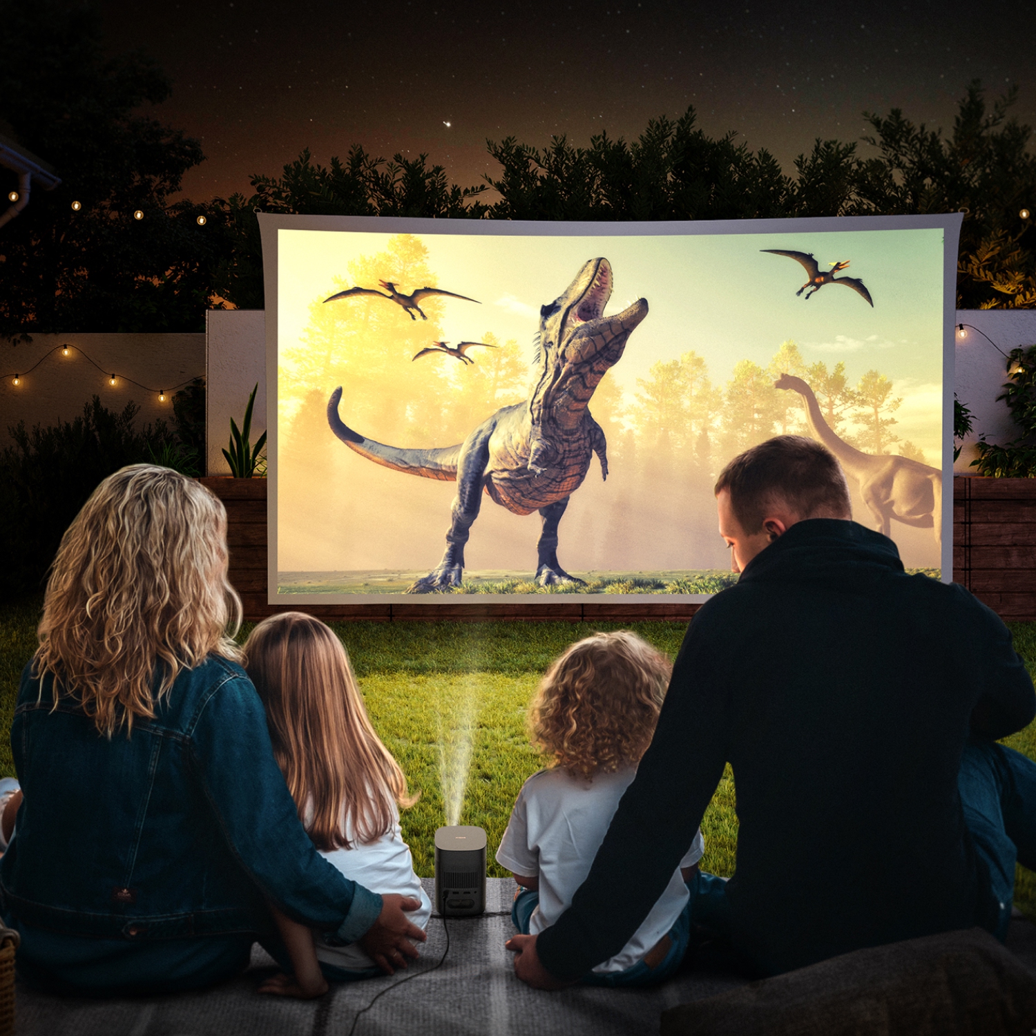 Open Box - XGIMI MoGo 2 Pro Smart Mini Projector for Home Theatre, 1080p FHD, w/ Speaker, Portable Design, WiFi/Bluetooth, Android TV, 4K Movie