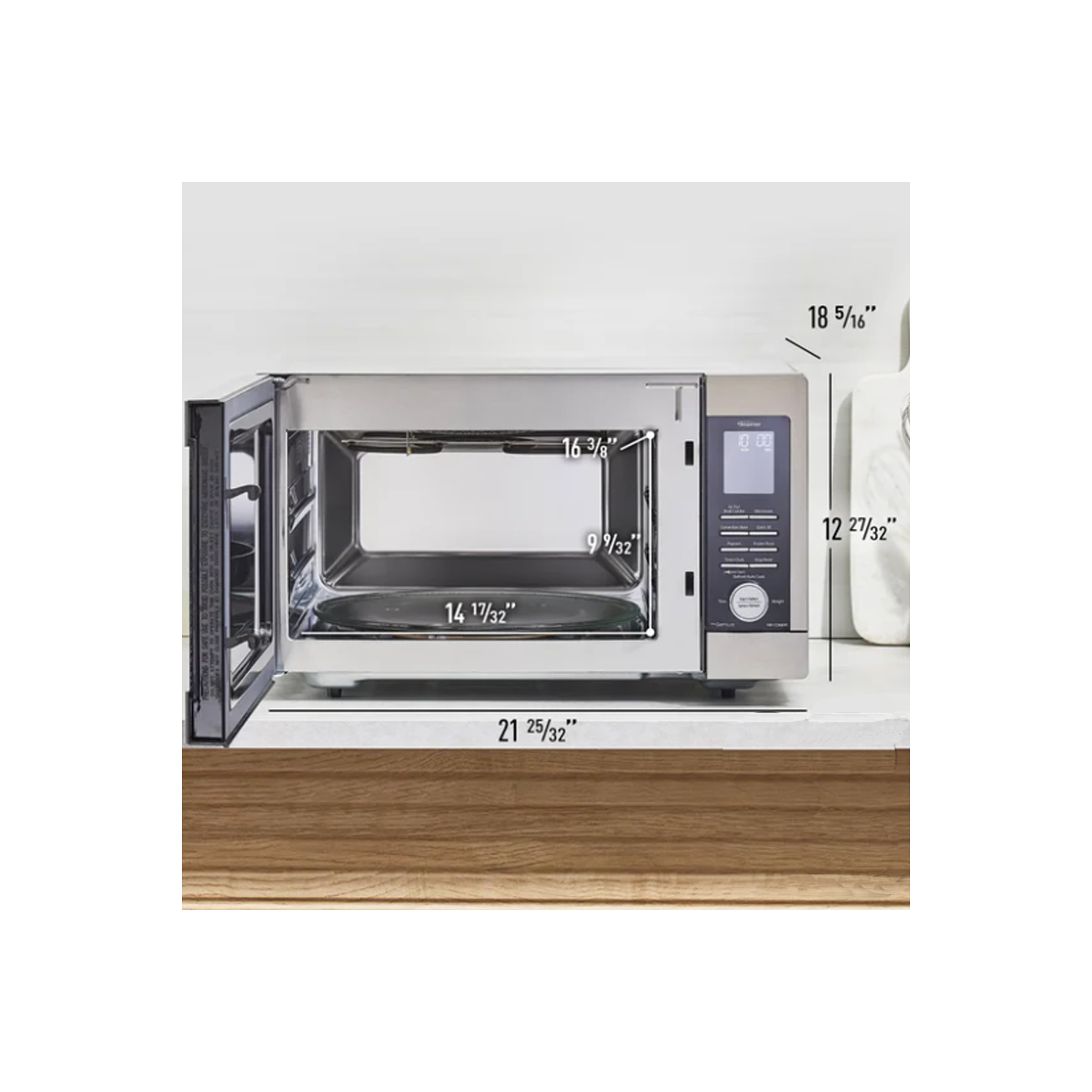 Open Box- Panasonic NN-CD66NSC 1.3 cu. ft. 4-in-1 Countertop Microwave