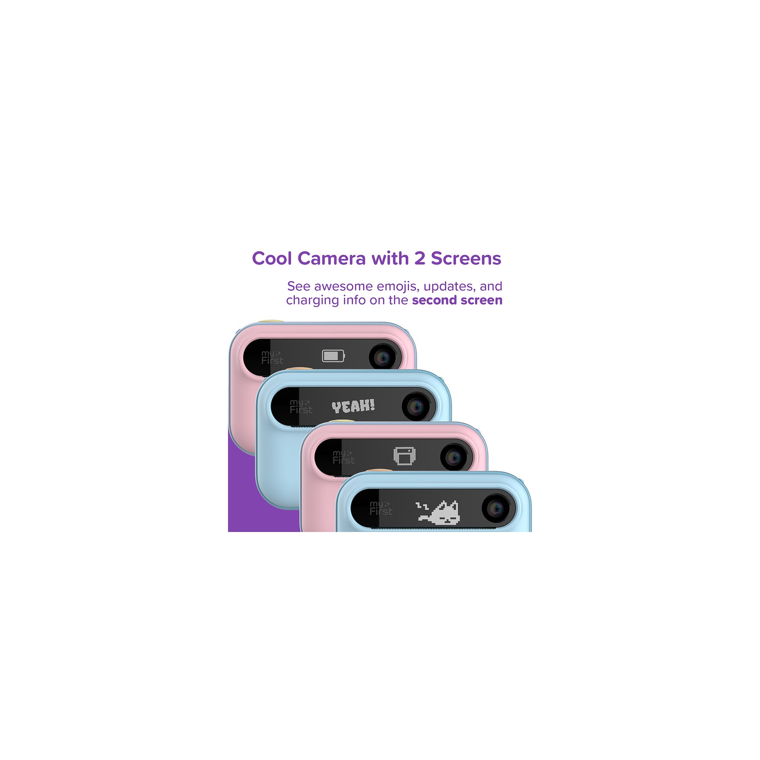 New myFirst Camera Insta 20 - Instant Print Digital Camera for Kids with 16MP Photos, Video 1080P, Selfie Lens, Thermal Printing No Ink, Micro SD Card