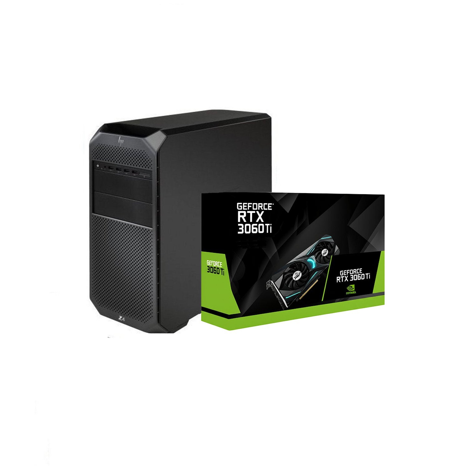 Refurbished (Excellent) HP Z Series RTX Gaming PC(Fast 3.60Ghz@3.90Ghz/128GB Ram/500.0GB SSD Storage/8.0GB Nvidia Geforce RTX-3060Ti Gaming X/Windows 11 Pro)