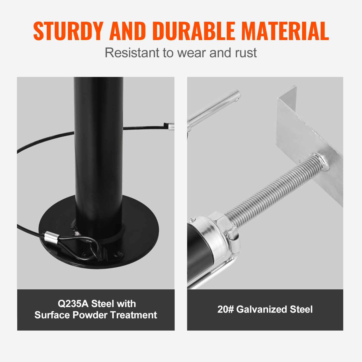 Prises de support coulissantes pour VR VEVOR 5000&nbsp;lb, stabilisateur coulissant, prises de support coulissantes pour caravane de 20 à 48&nbsp;po,