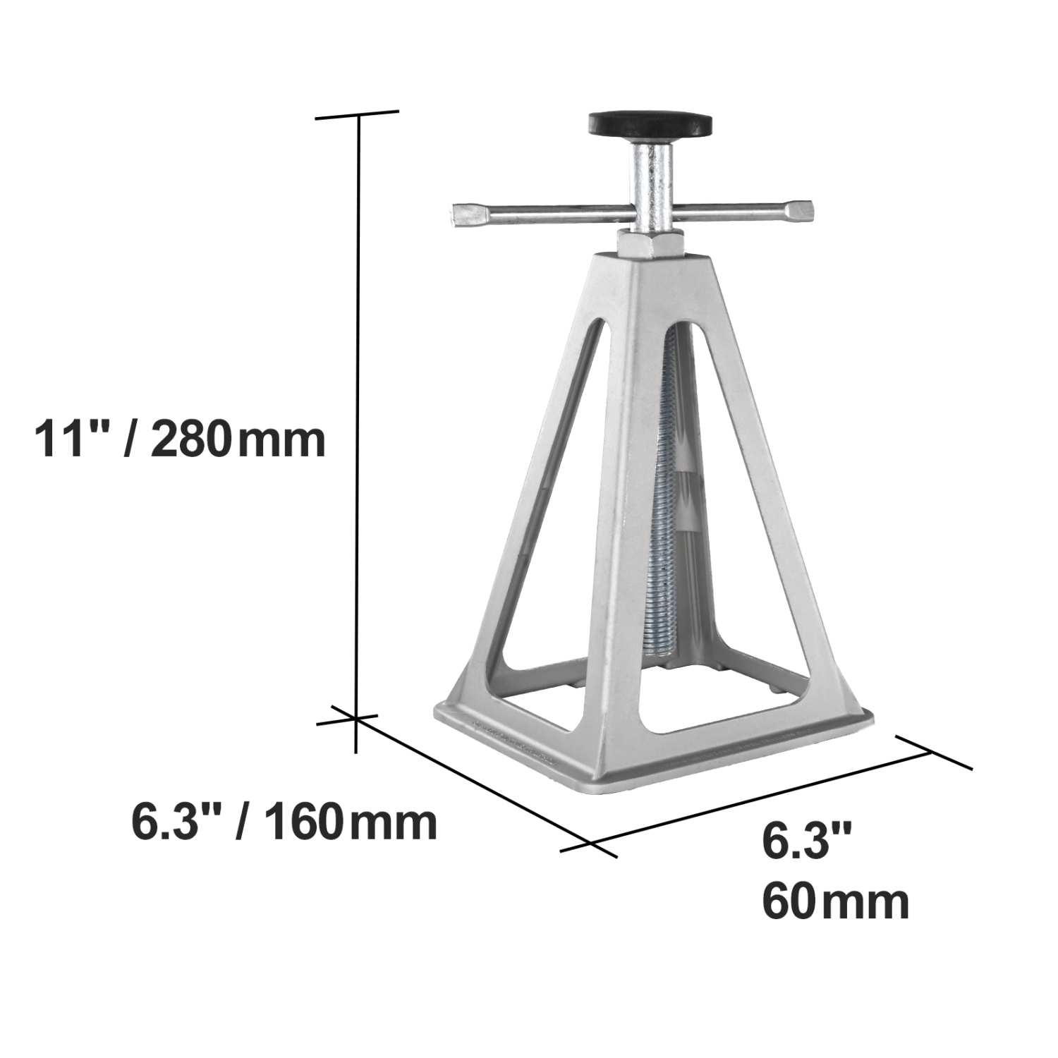 VEVOR 4 Pack RV Stabilizer Jacks, Aluminum RV Leveling Jacks, RV Stack Jacks for Travel Trailer Camper, Single Screw Jack Support up to 6000 Lbs,