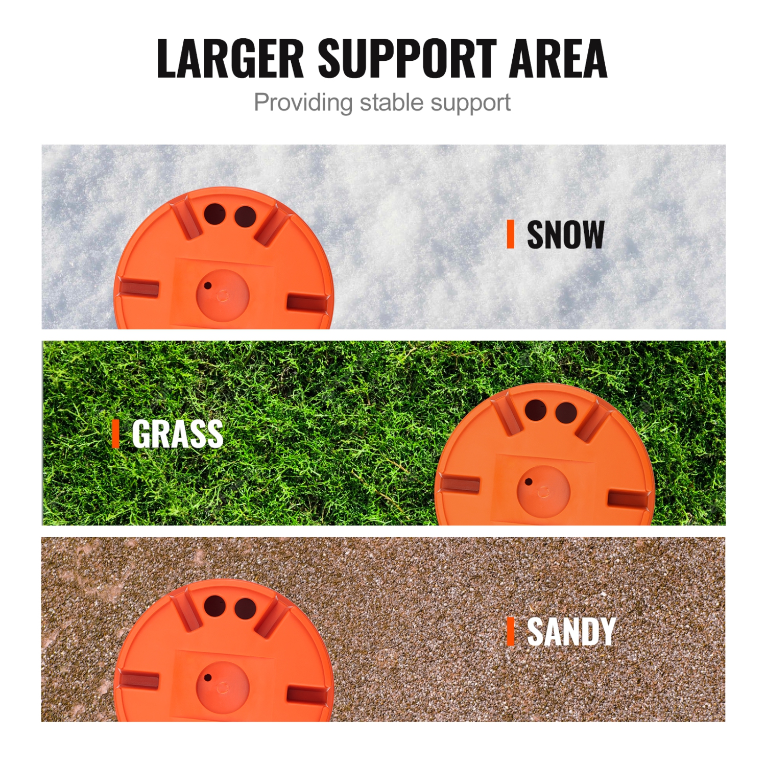 VEVOR 2000 lbs Trailer Jack Block,RV Leveling Block, High-quality Polypropylene RV Camper Stabilizer Blocks, RV Travel Accessories Use for Any Tongue