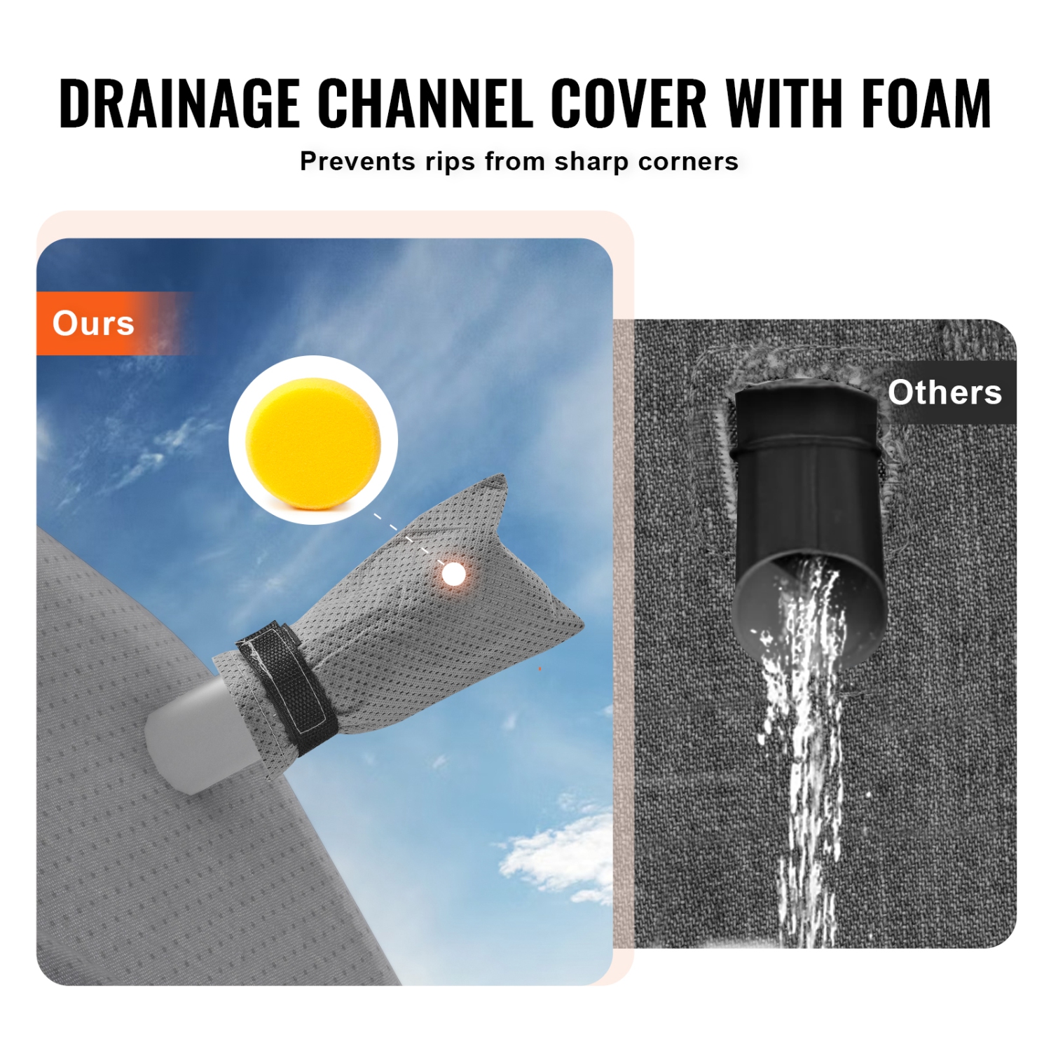 VEVOR 27-30 ft Travel Trailer Cover, Class A RV Cover, 4-Layer Non-Woven Fabric Camper Cover, Waterproof,Windproof ,Rip-Stop,with Storage Bag,Repair