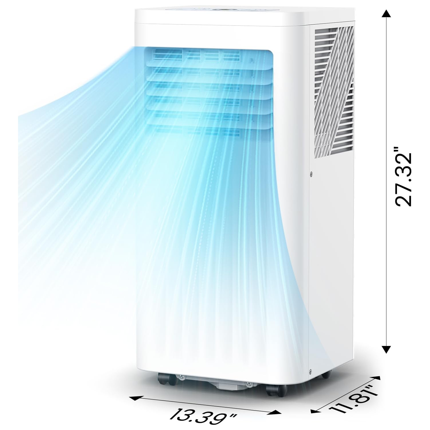 ZAFRO Portable Air Conditioners 8,000 BTU, Portable AC with Cooling, Fan, Dehumidifier Function, 24H Timer, Cooling up to 350 Sq.Ft. Window Kit