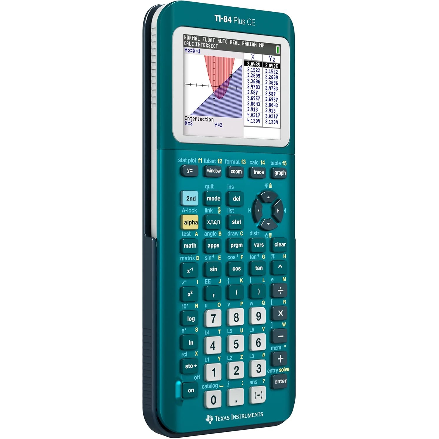 Texas Instruments – Calculatrice graphique couleur TI-84 Plus CE, sarcelle