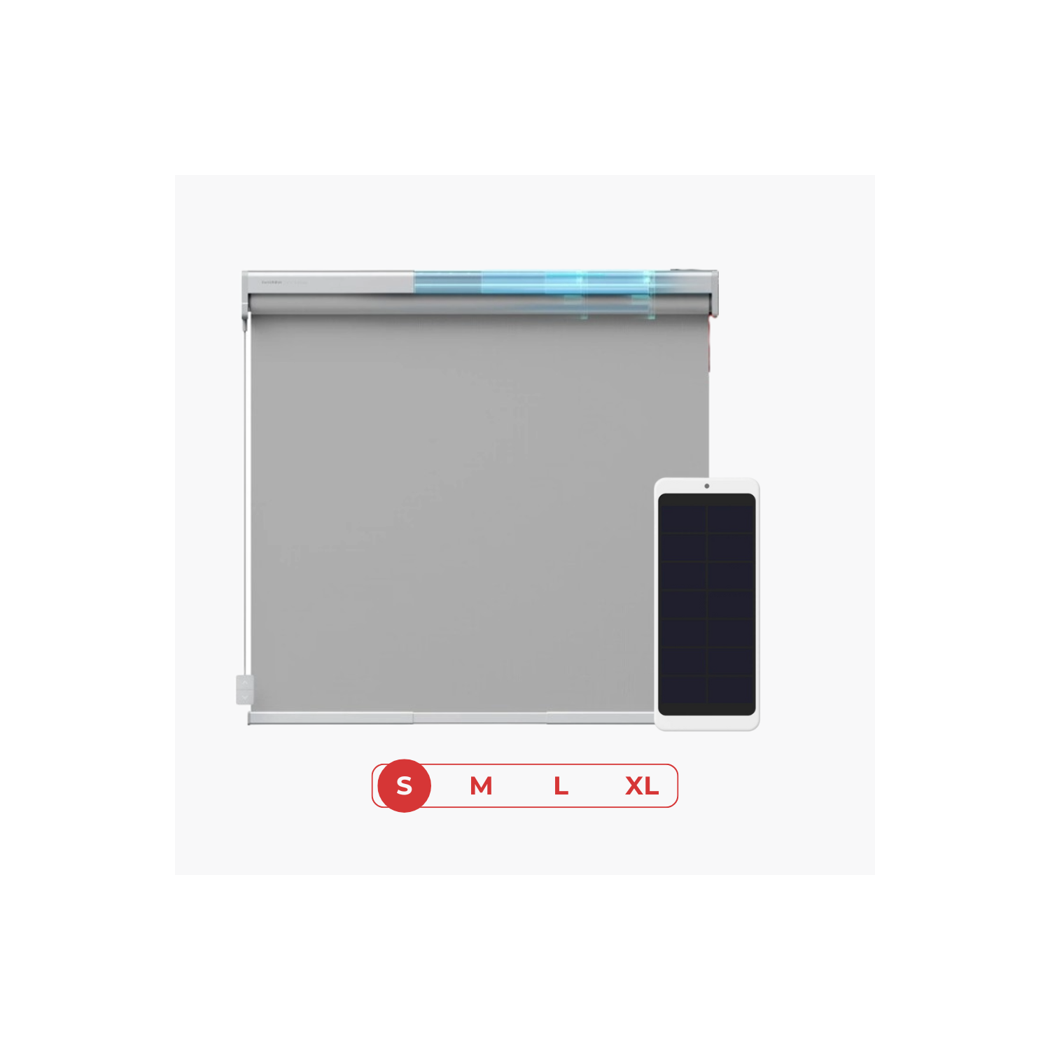 Pare-soleil déroulant SwitchBot + panneau solaire SwitchBot pour ensemble de stores roulants | Stores automatiques intelligents, convient à toutes