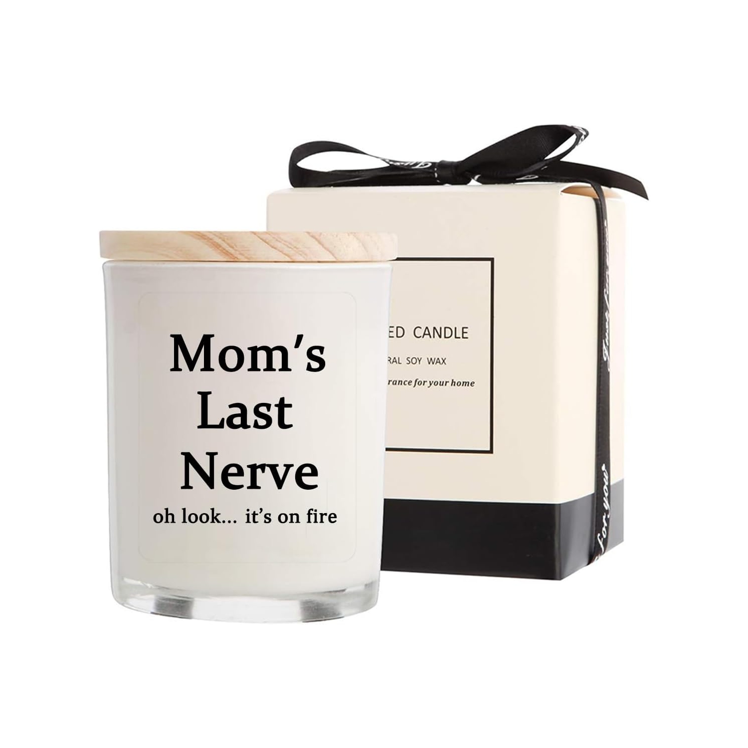 Gifts for Mom from Daughter Son - Best Gifts, Funny Birthday & Mothers Day & Thanksgiving & Christmas Gifts, Vanilla Candles(5.8oz)