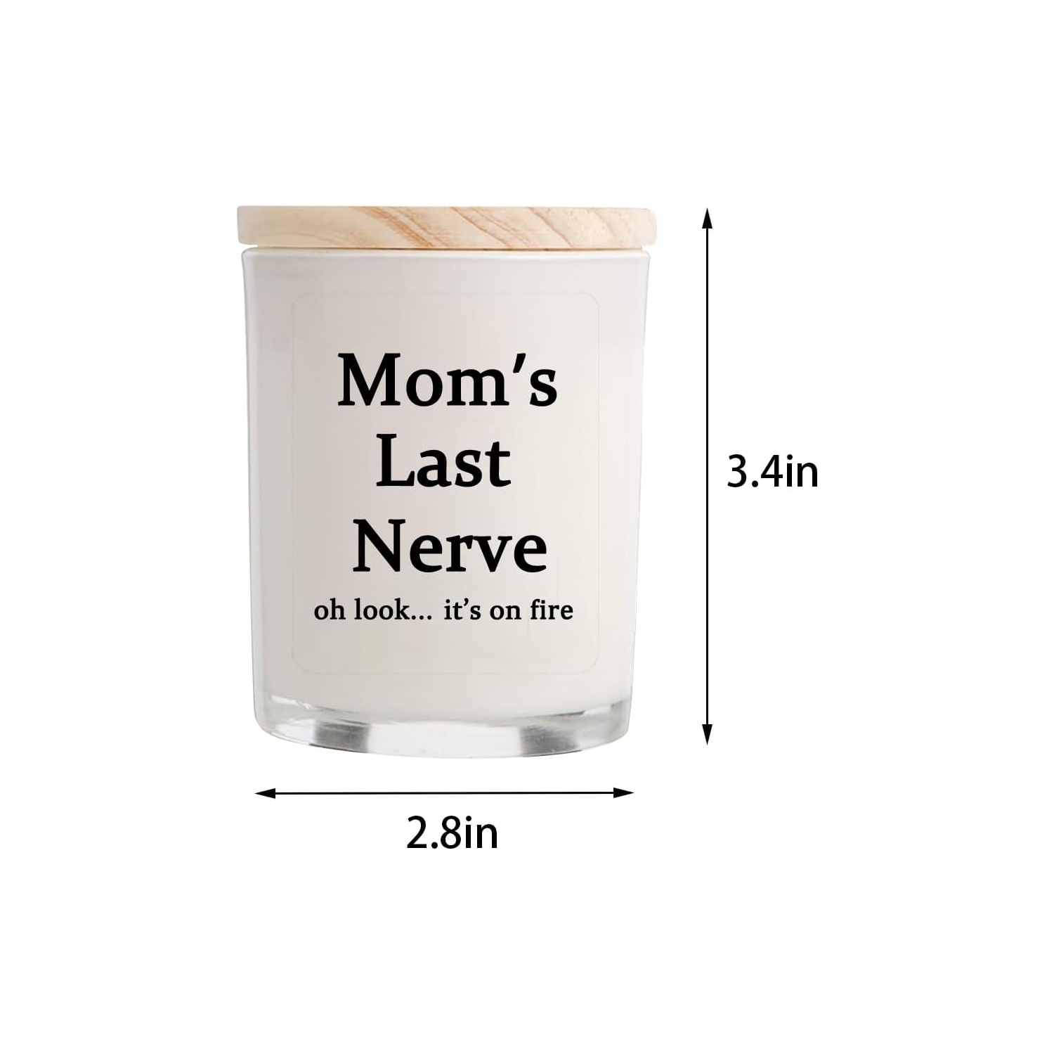 Gifts for Mom from Daughter Son - Best Gifts, Funny Birthday & Mothers Day & Thanksgiving & Christmas Gifts, Vanilla Candles(5.8oz)