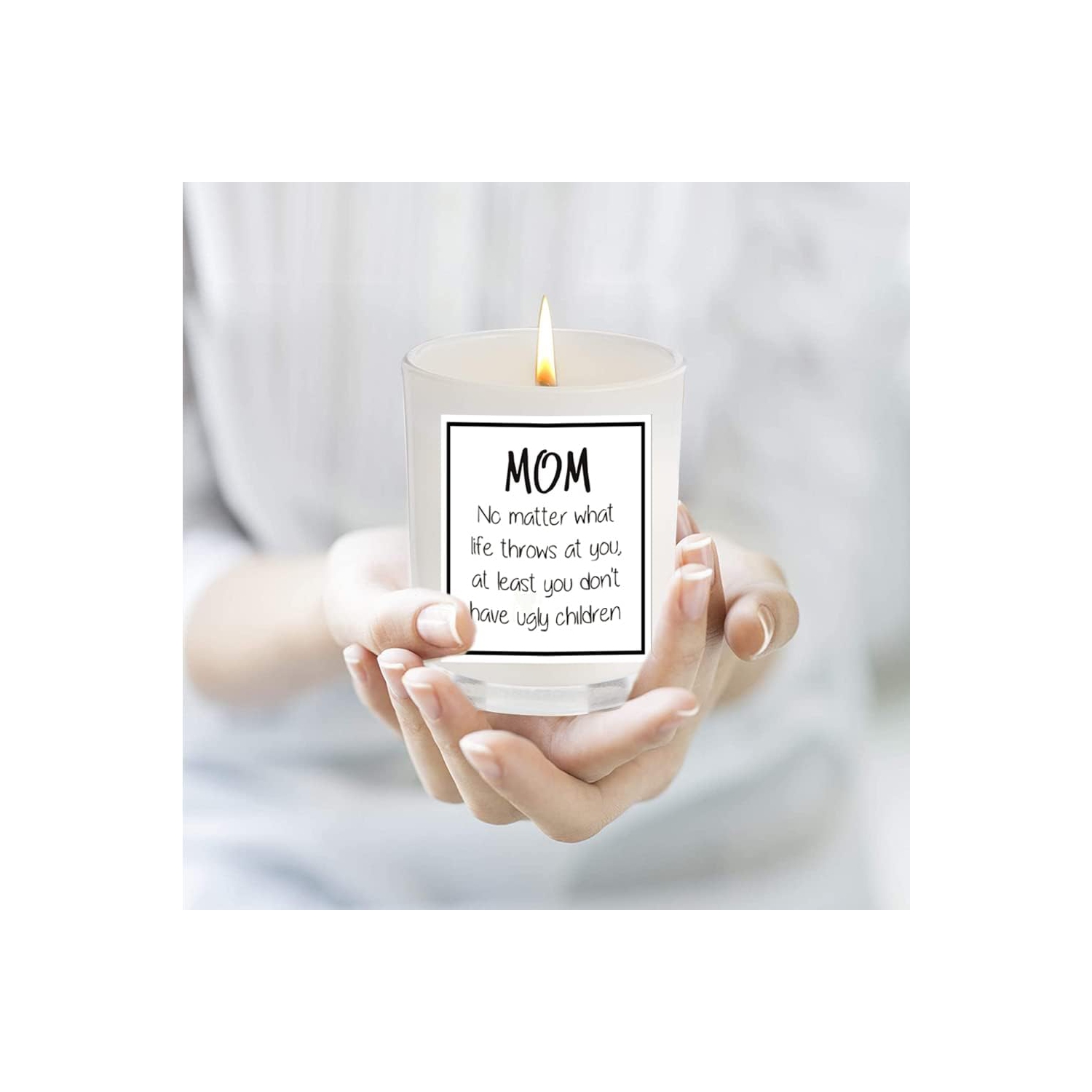 Gifts for Mom from Daughter Son - Best Mom Gifts, Funny Birthday & Mothers Day & Thanksgiving & Christmas Gifts(Vanilla)