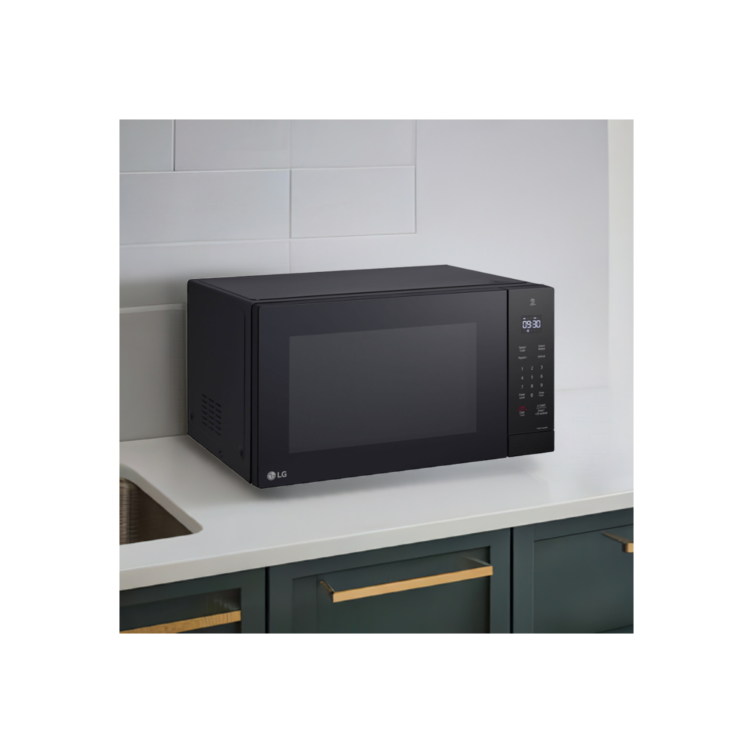 Remis à neuf - 1,5 pi3 MSER1590B de LG avec Four à micro-ondes avec Smart Inverter - Noir