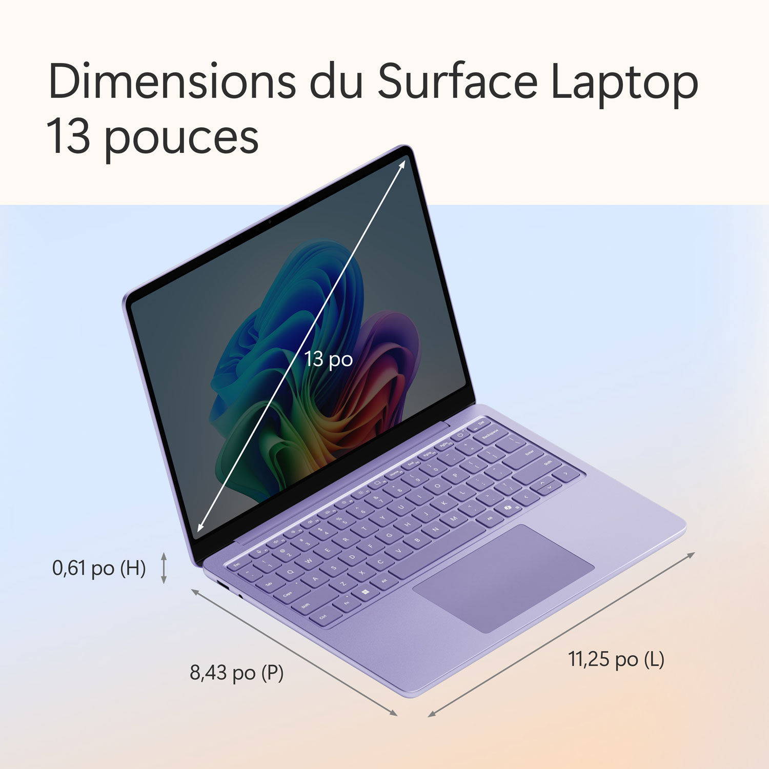 Microsoft Surface Laptop 13" Copilot+ PC Laptop - Violet - EN