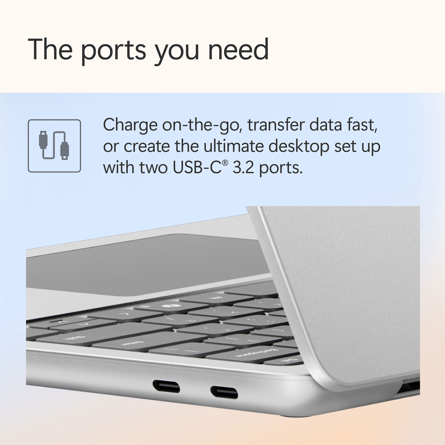 Microsoft Surface Laptop 13" Copilot+ PC Laptop - Platinum - EN