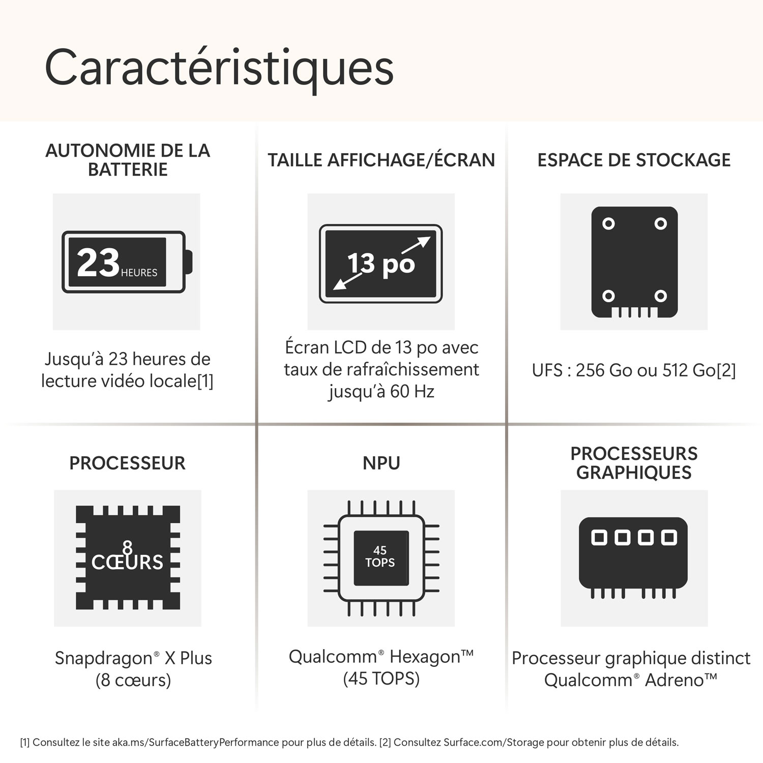 Microsoft Surface Laptop 13" Copilot+ PC Laptop - Platinum - EN