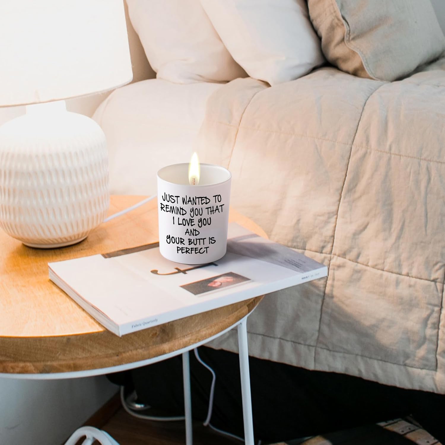 Cadeaux pour son drôle Romantique unique I Love You Valentine Anniversary Christmas Birthday Cadeaux pour femme amie lavande Bougies de soya parfumées