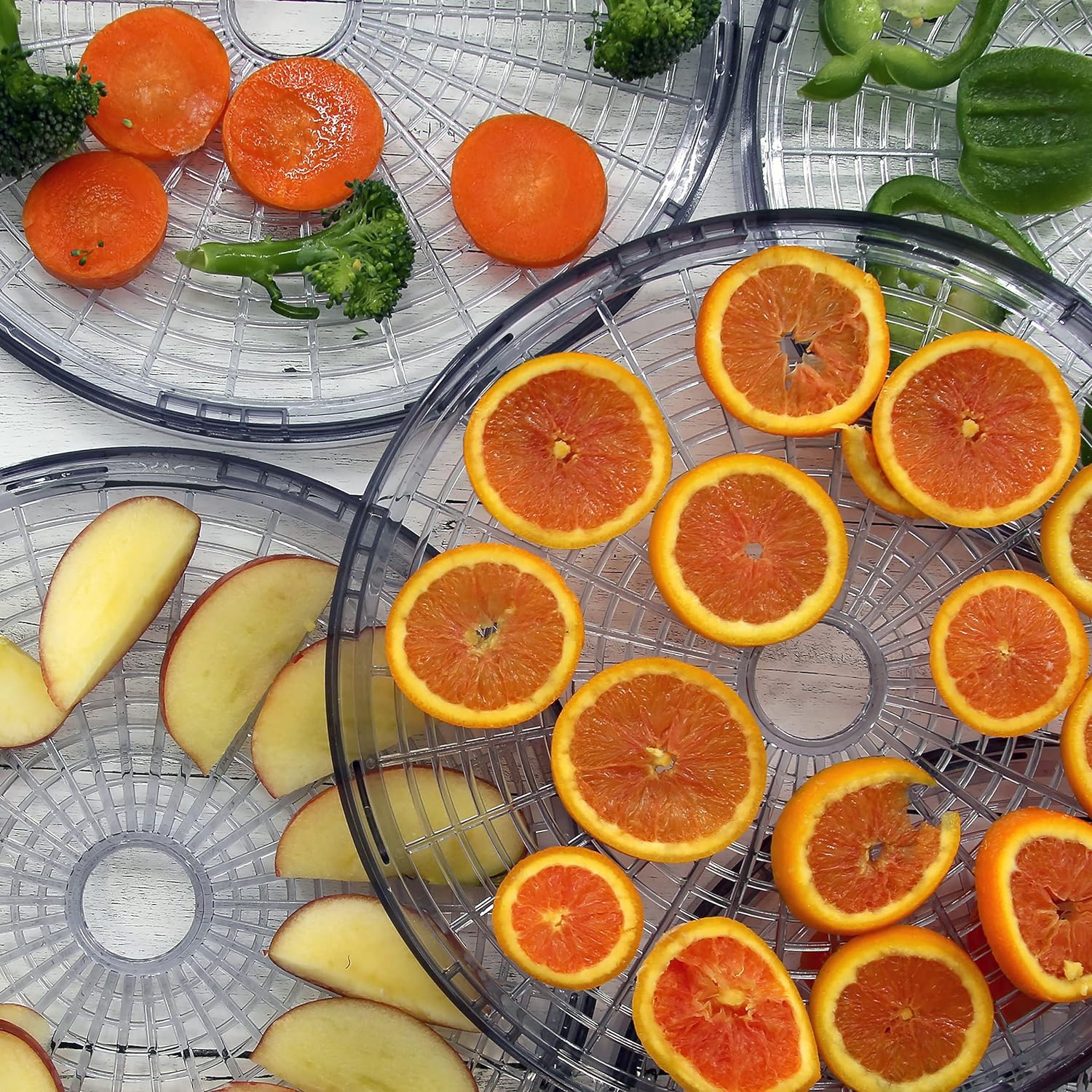 NutriChef Electric Food Dehydrator with 5 Stackable Trays, 180°F Max Temp, for Meat, Fruit, Vegetables, and More