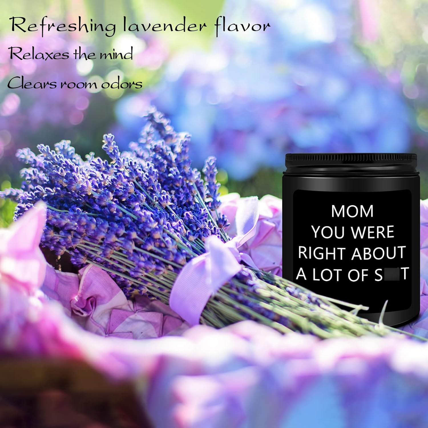 Homsolver Birthday Gifts for Mom from Daughter Son, Christmas Mothers Day Birthday Thanksgiving Candle for Stepmother Adoptive Mother, Scented