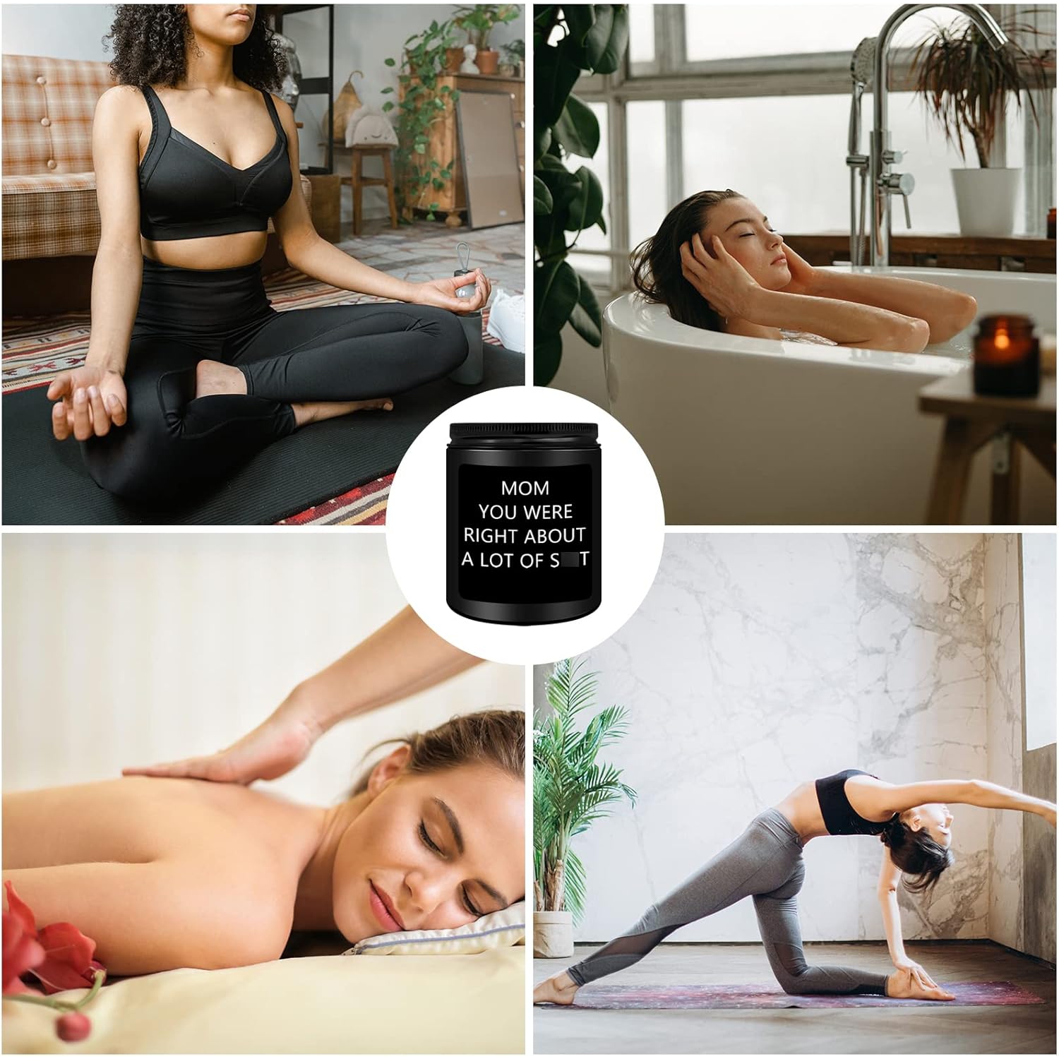 Homsolver Birthday Gifts for Mom from Daughter Son, Christmas Mothers Day Birthday Thanksgiving Candle for Stepmother Adoptive Mother, Scented