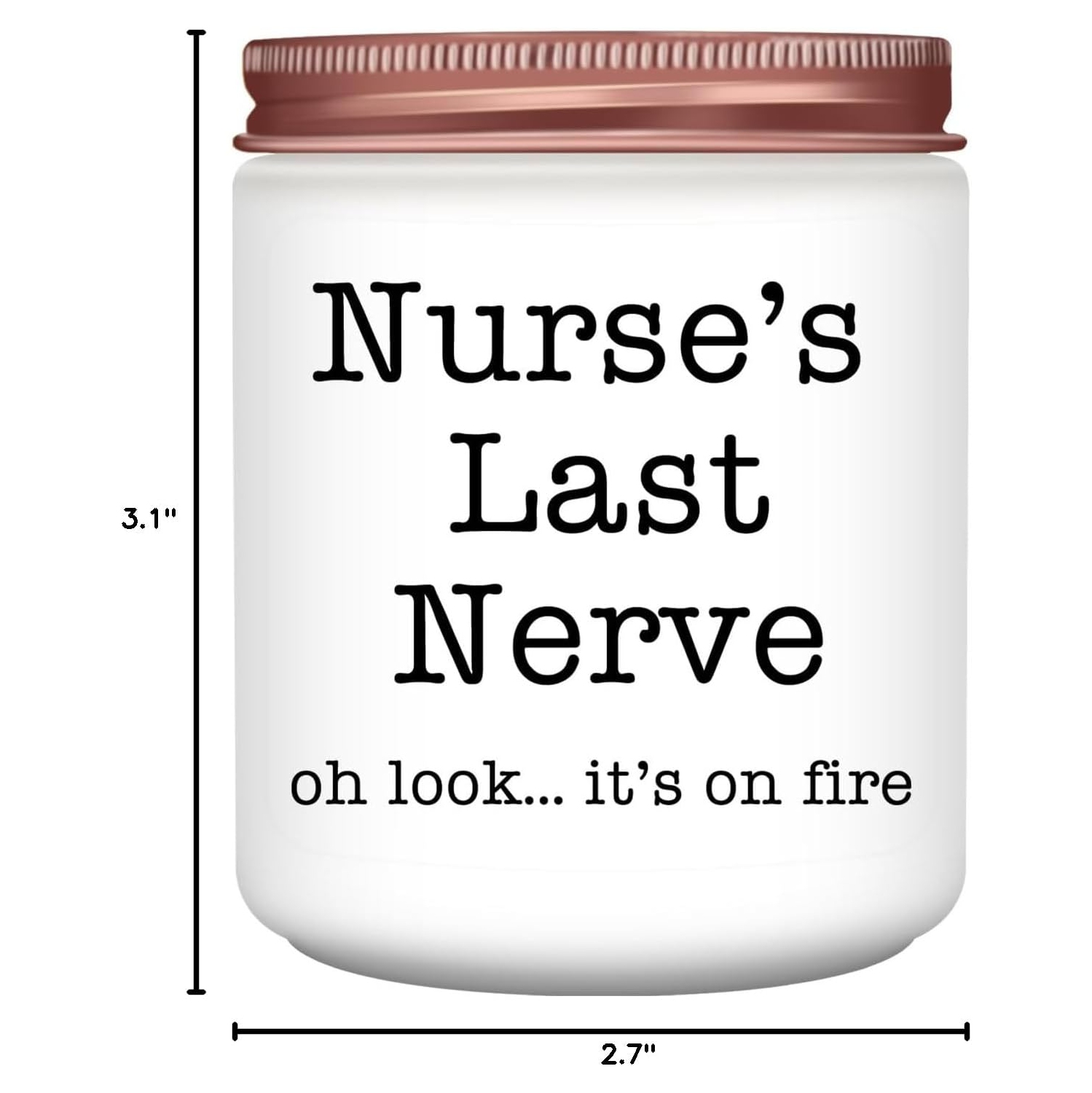 Homsolver Nurse Gifts for Women, Unique Birthday Christmas Graduation Thanksgiving Nurse Day Gift for Head Nurses, Nurse's Last Nerve Scented Candles