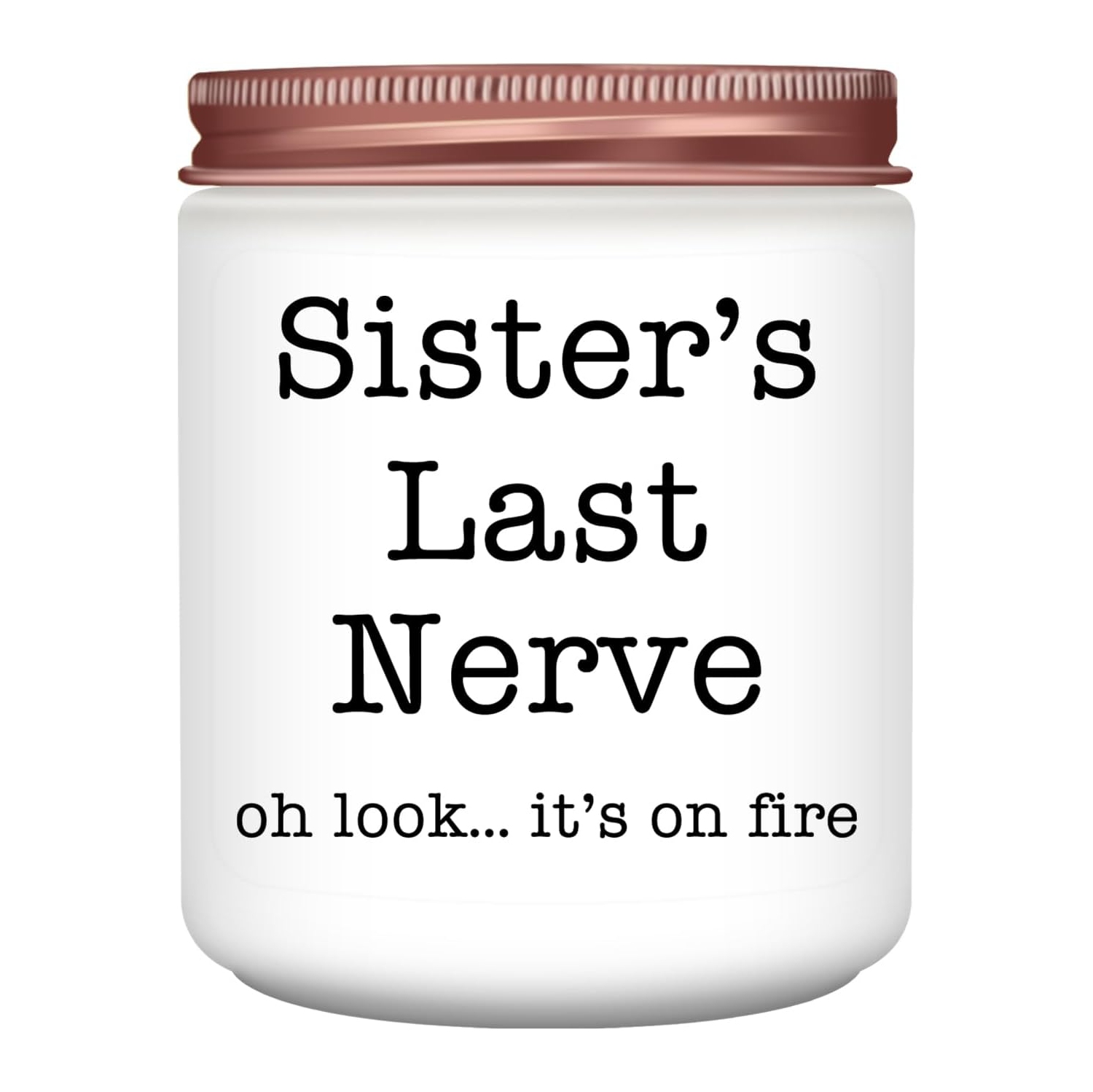 Homsolver Sister Gifts for Women, Christmas Mothers Day Birthday Gift Ideas, Female Friends Bestie in Law, Sister's Last Nerve Lavender Scented