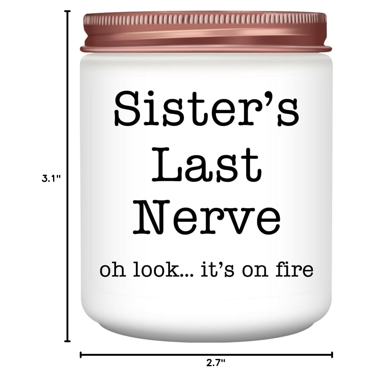Homsolver Sister Gifts for Women, Christmas Mothers Day Birthday Gift Ideas, Female Friends Bestie in Law, Sister's Last Nerve Lavender Scented