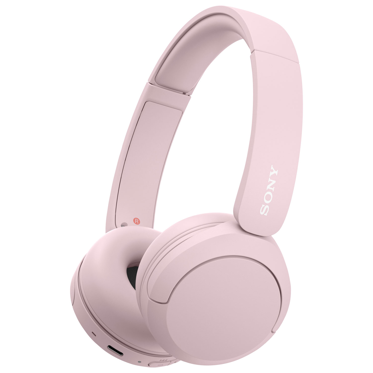 Casque d'écoute Bluetooth WH-CH520 de Sony avec microphone - Rose