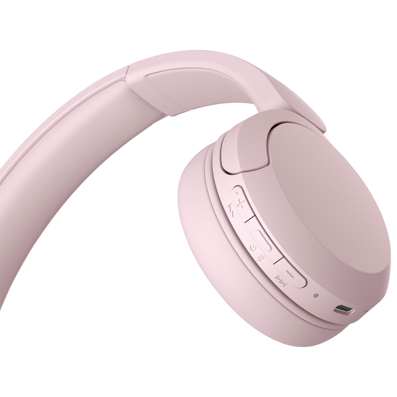 Casque d'écoute Bluetooth WH-CH520 de Sony avec microphone - Rose