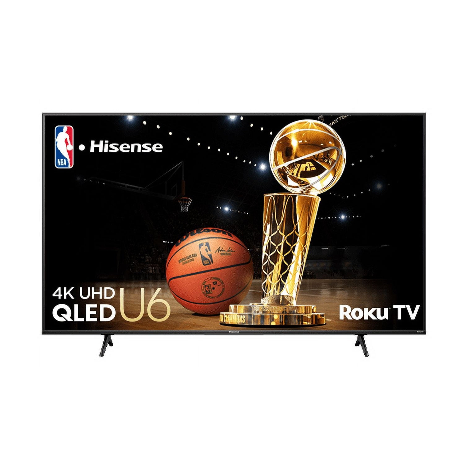 Refurbished(Good) - Hisense 55" Class U6HR Series QLED 4K UHD Roku Smart TV (55U6HR)