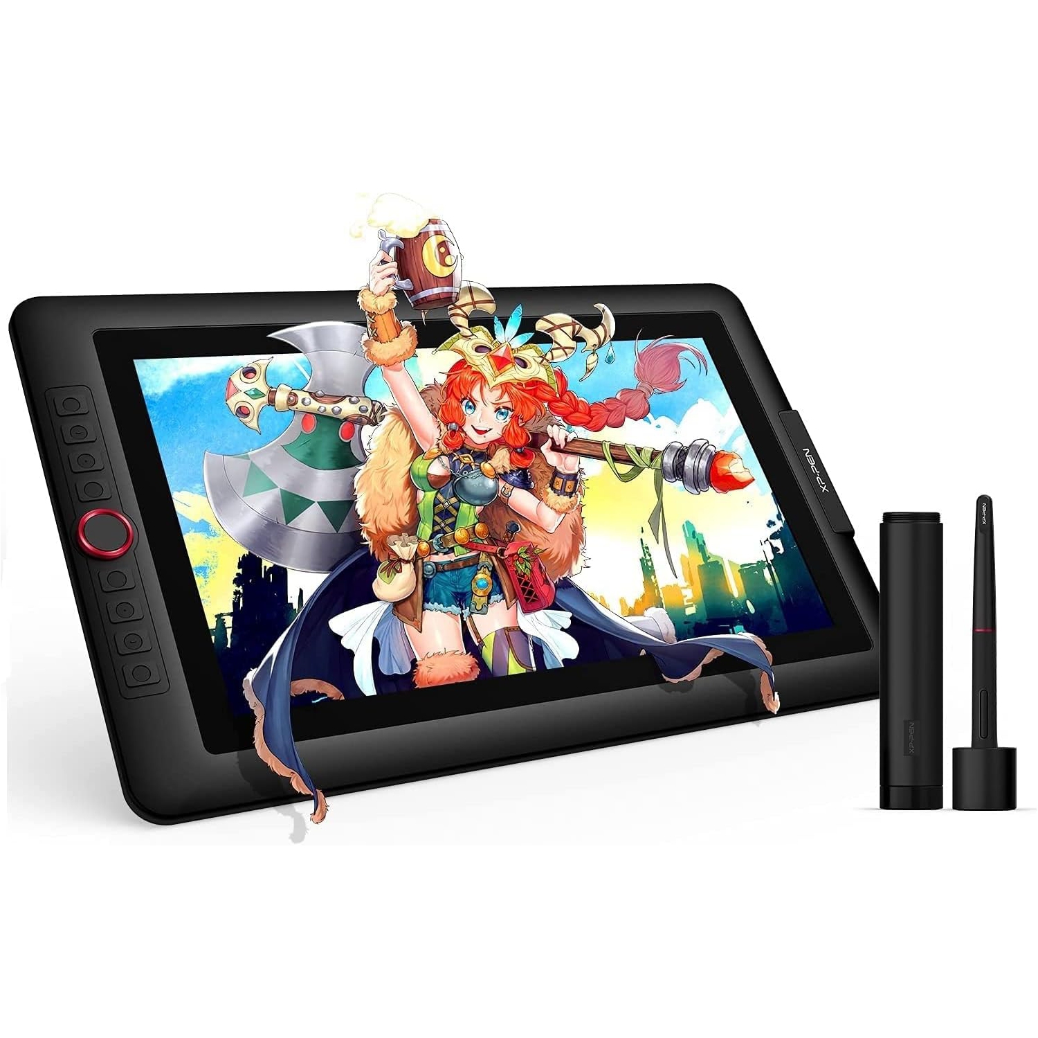 XP-Pen Artist 15.6 Pro Graphics Drawing Tablet 1920 x 1080 Pixel, 8192 Pressure Sensitivity, Black - Open Box