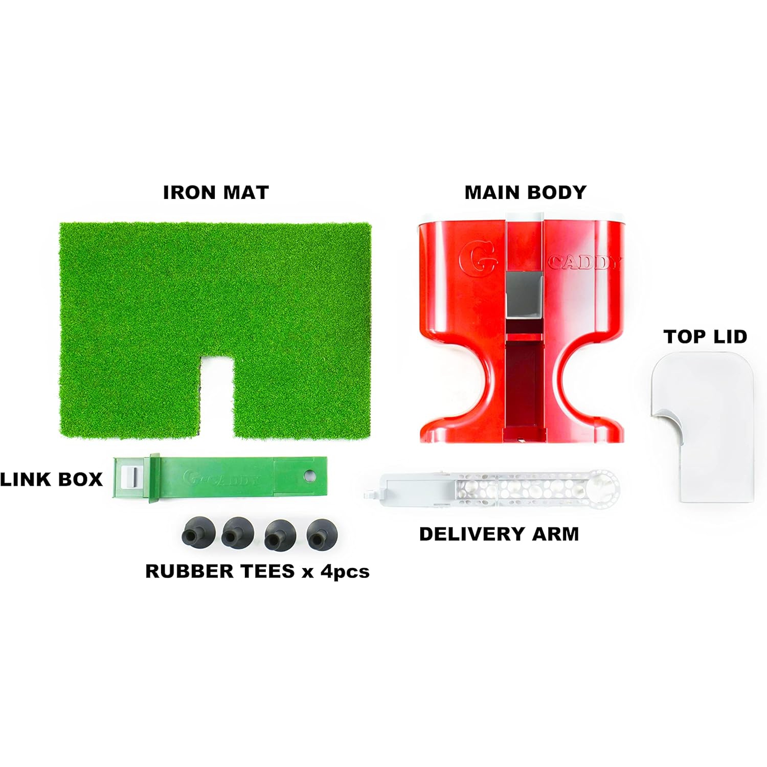 Gravity Caddy: Fully Automatic Premium Golf Ball Dispenser to Practice Indoor & Outdoor - Non-Electric Tee Up Machine - Golf Accessories for Men - No