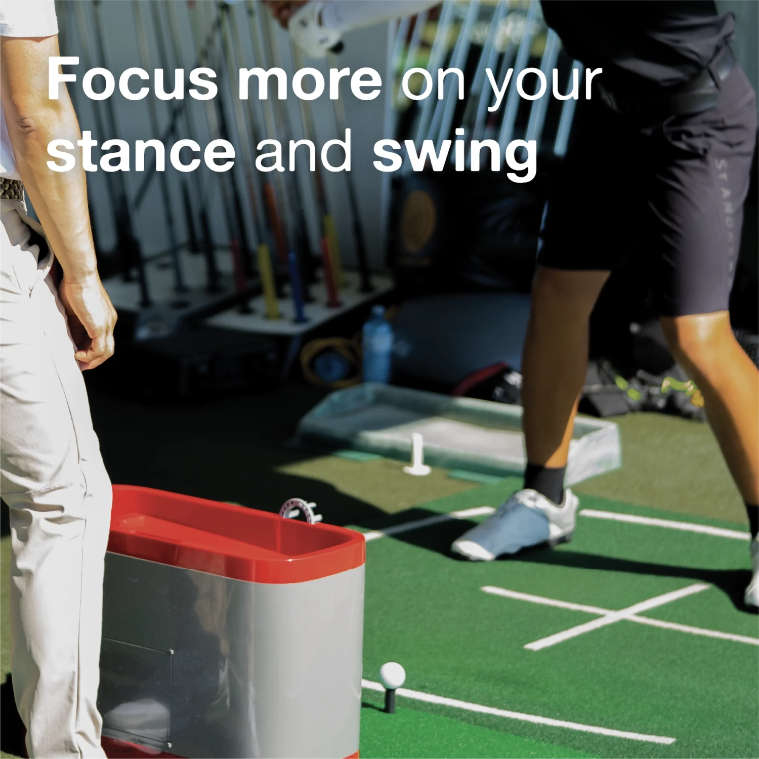 Gravity Caddy Jumbo - Automatic Golf Ball Dispenser for Indoor & Outdoor Use; No Pedal, No Electricity Or Battery Needed; Compatible with Simulators