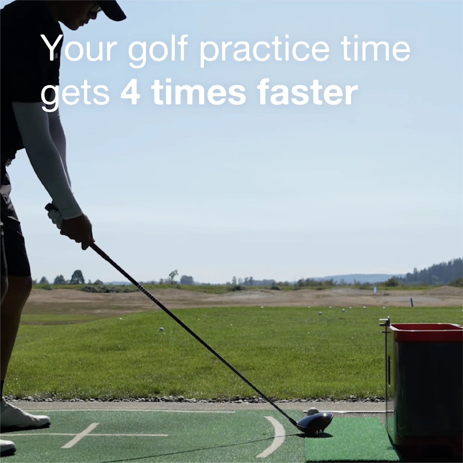 Gravity Caddy Jumbo - Automatic Golf Ball Dispenser for Indoor & Outdoor Use; No Pedal, No Electricity Or Battery Needed; Compatible with Simulators