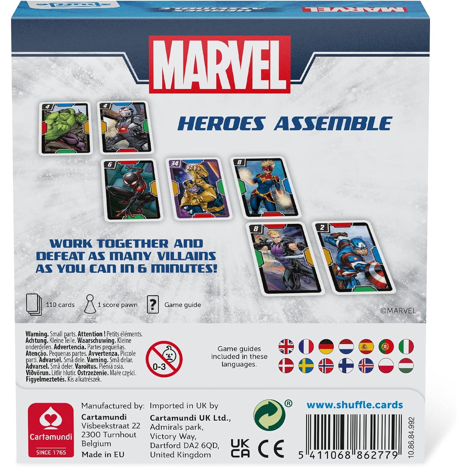 Juego Shuffle Marvel Heroes Assemble