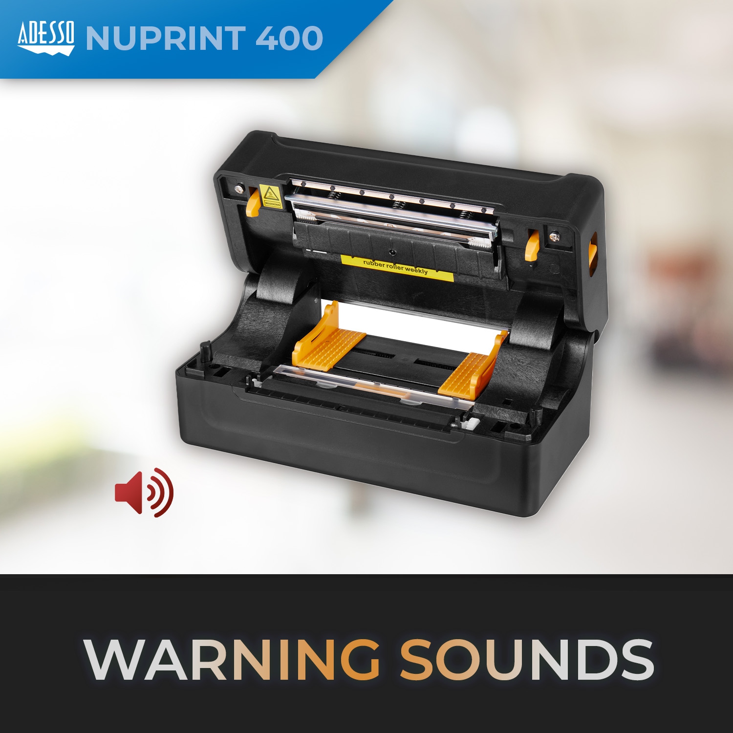 Adesso NuPrint 400 Receipt Label Thermal Printer - 4"