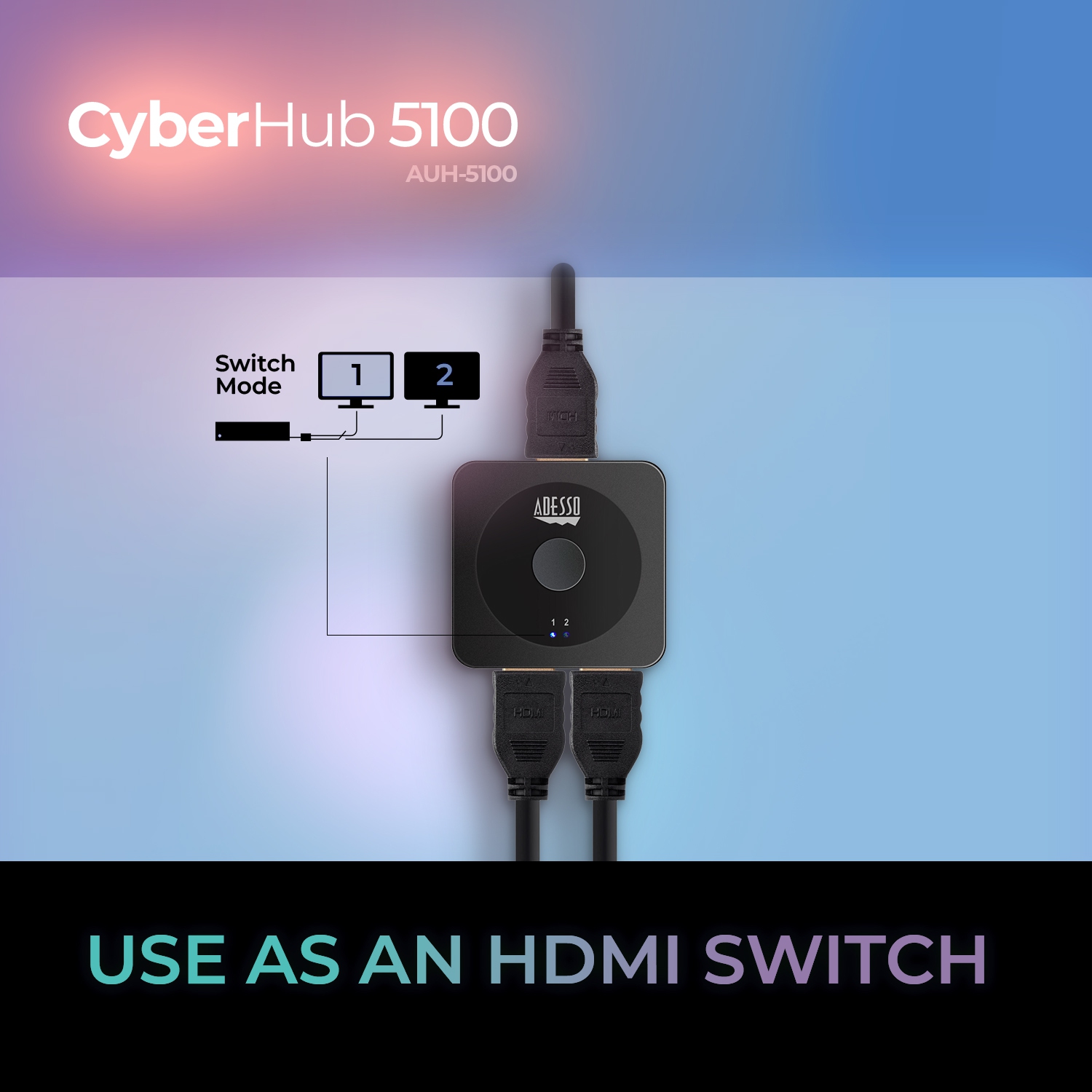 Adesso – Commutateur HDMI CyberHub 5100