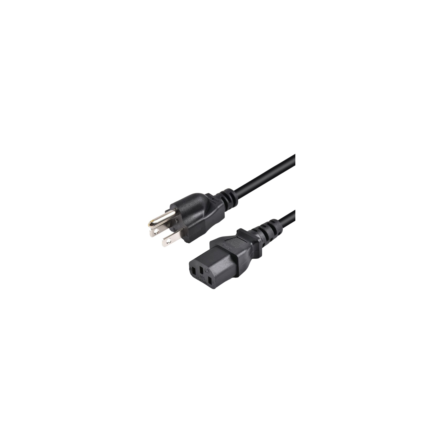 Computer Power Cord, 6FT AC Power Cable 3 Prong for PC Monitor Compatible with LG Samsung TV Printer HP Dell Sony Asus Power Supply NEMA 5-15P to C13