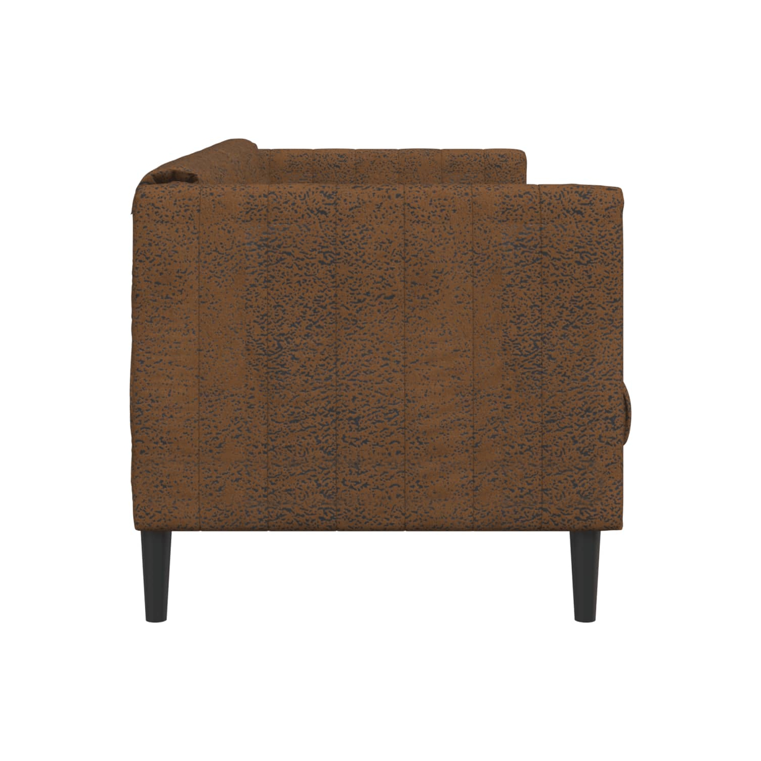 Canapé vidaXL 2 places en similicuir de suède brun