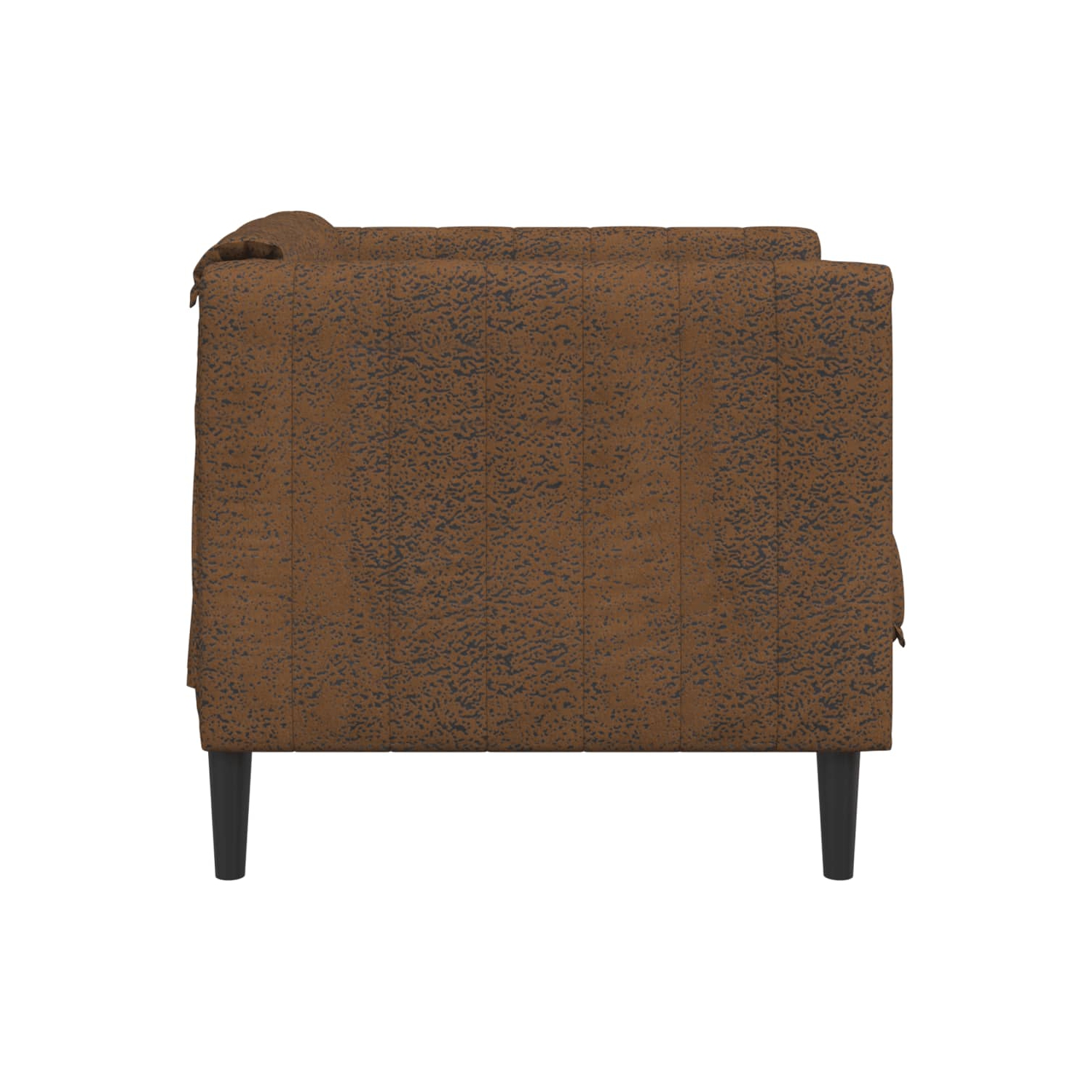 Fauteuil de canapé vidaXL en similicuir de suède brun