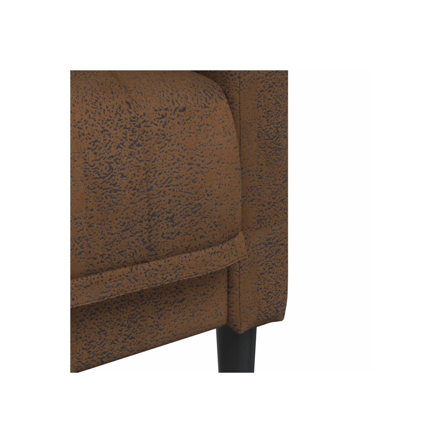 Fauteuil de canapé vidaXL en similicuir de suède brun